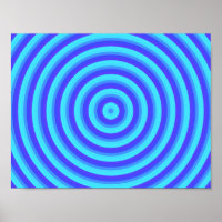 Cercles bleus de néon psychédélique