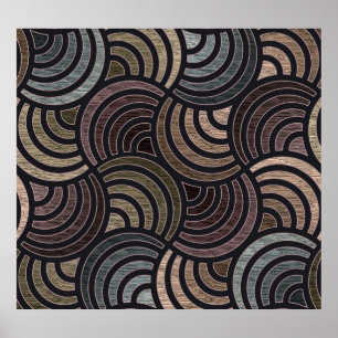 Poster Cercles colorés : texture transparente haute résol