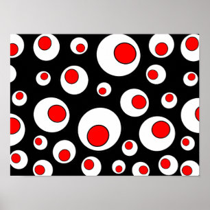 Poster Cercles géométriques cool abstraits