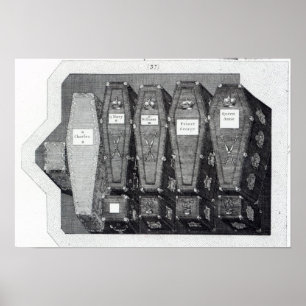 Poster Cercueils royaux à l'Abbaye de Westminster