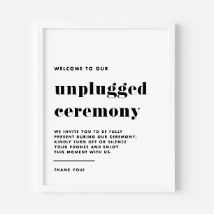 Poster Cérémonie de débranchement de la typographie rétro