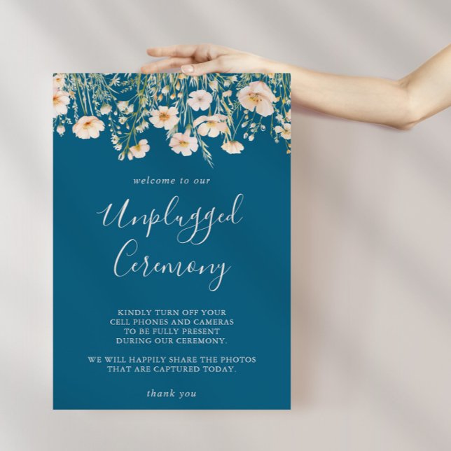 Poster Cérémonie de débranchement du Fleur sauvage Boho c (Créateur téléchargé)