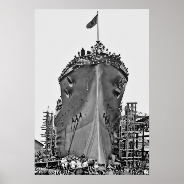Poster Cérémonie de désignation pour BB-39 : USS Arizona (Devant)