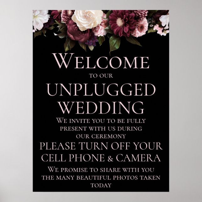 Poster Cérémonie de Mariage débranchée de la Bourgogne et (Devant)