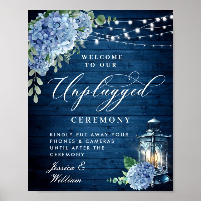 Poster Cérémonie de Mariage débranchée de la lanterne Blu (Devant)