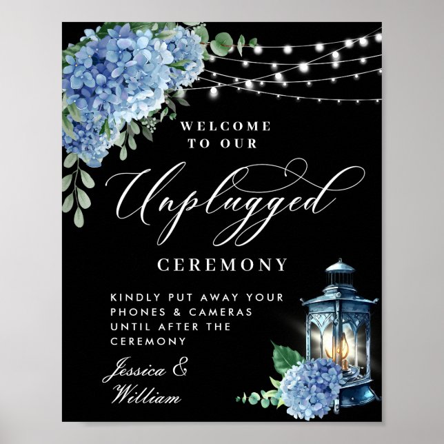 Poster Cérémonie de Mariage débranchée de la lanterne Blu (Devant)