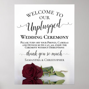Poster Cérémonie des Mariages du Rose de Bourgogne Chic U