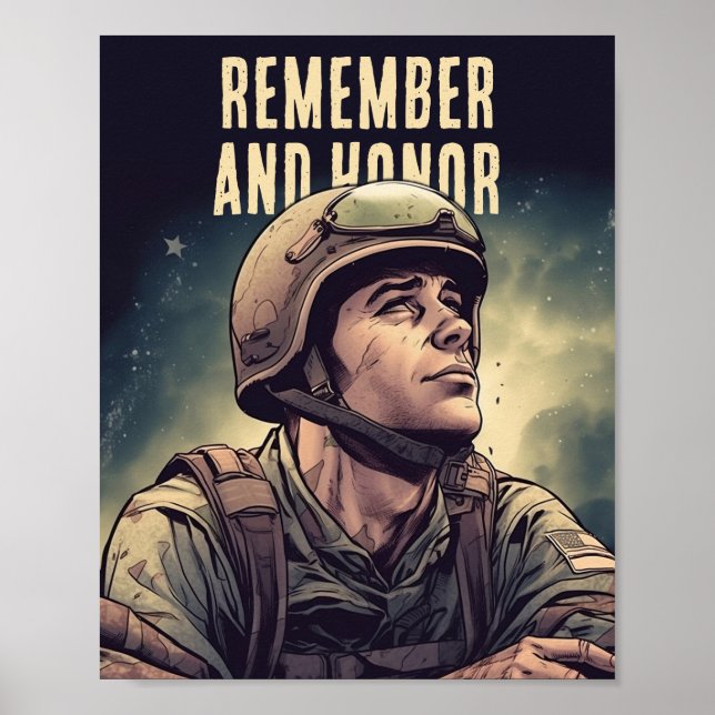 Poster Cérémonie du Soldier Remember and Honor (Devant)