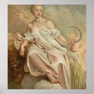 Poster Ceres (été) - Antoine Watteau Fine Art