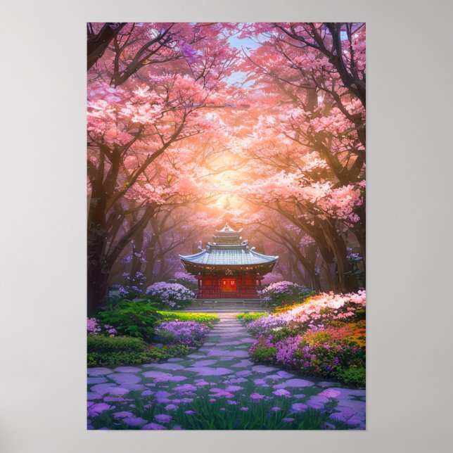 Poster Cerise Blossom Hideaway (Devant)