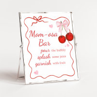 Cerise sur le dessus Baby shower de la cave rose M
