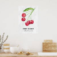 Cerises du marché aux fruits