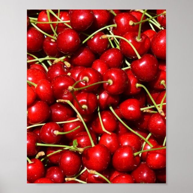 Poster Cerises rouges (Devant)