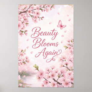 Poster Cerisier en Fleur : La Beauté Fleurit à Nouveau