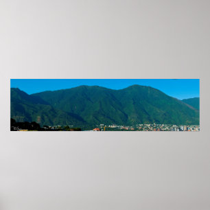 Poster Cerro El Ávila y valle de Caracas