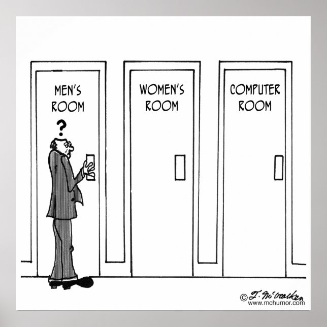 Poster Certaines choses ne devraient pas être informatisé (Devant)