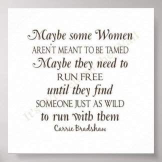 Poster Certaines femmes ne sont pas censées être apprivoi