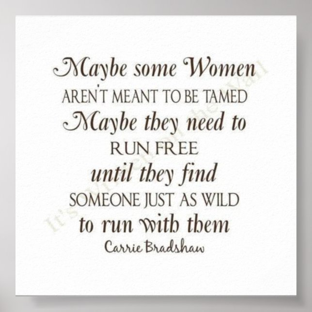 Poster Certaines femmes ne sont pas censées être apprivoi (Devant)