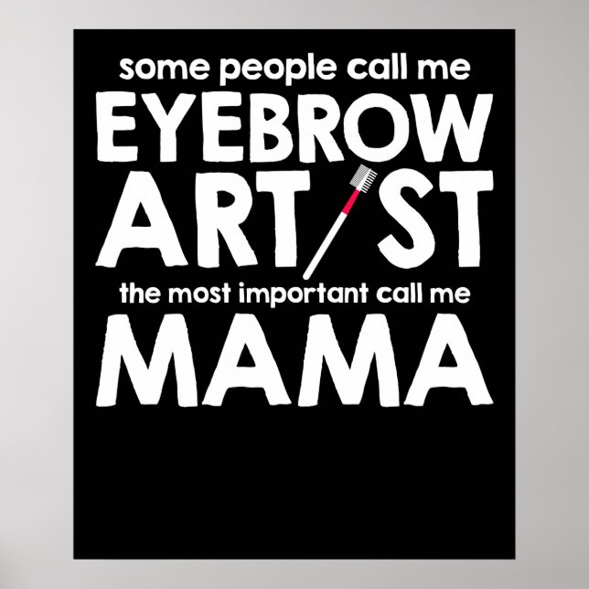 Poster Certaines Personnes M'Appelent Artiste De L'Eyebro (Devant)