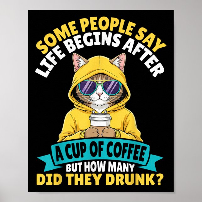 Poster Certains Disent Que La Vie Commence Après Une Coup (Devant)