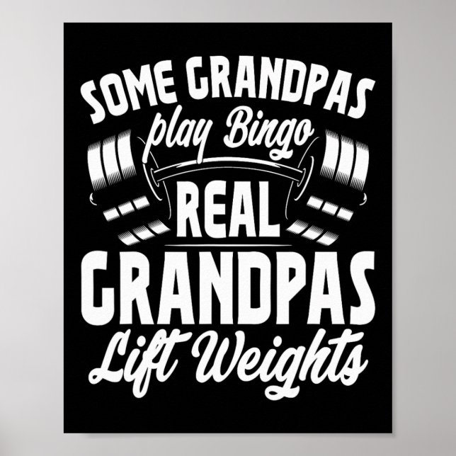 Poster Certains Grandpas Jouer Bingo Real Grandpas Poids  (Devant)