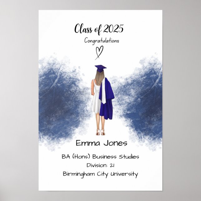 Poster Certificat de diplôme (Devant)