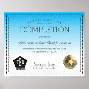 Poster Certificat de fin d'emploi