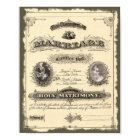Certificat de Mariage d'Époque 1800
