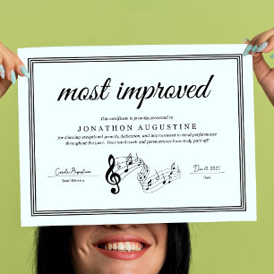 Poster Certificat d'orchestre d'harmonie, d'orchestre de