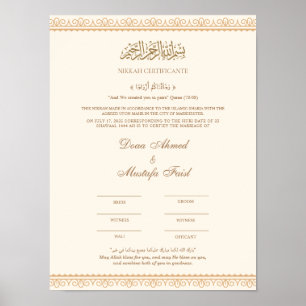 Poster Certificat Nikah en ligne