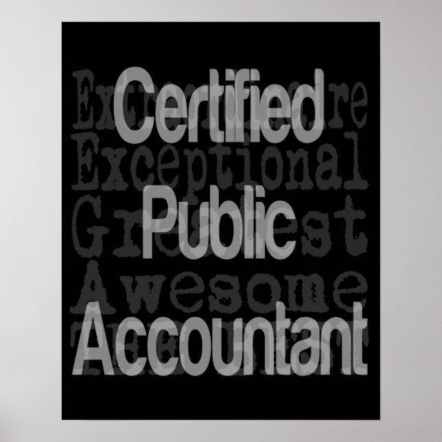 Poster Certified Accountant Estimation (Devant)