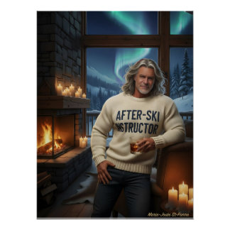 Poster Certified After-Ski Instructor, Reporting For Duty