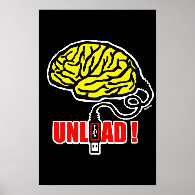 Poster Cerveau à décharger (Devant)