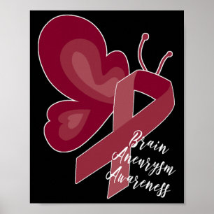 Poster Cerveau Aneurysme Survivant Sensibilisation Burgun
