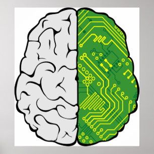 Poster Cerveau de la carte mère