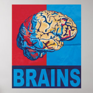 Poster Cerveau de zombie
