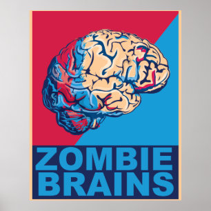 Poster Cerveau de Zombie