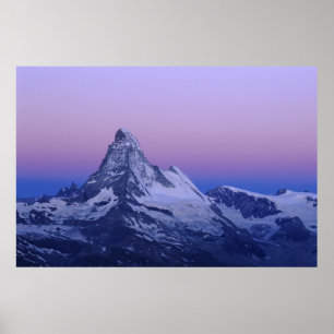 Poster Cervin à l'aube, Zermatt, Alpes suisses,