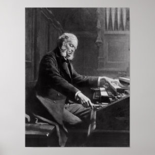 Poster Cesar Franck à la console de l'organe