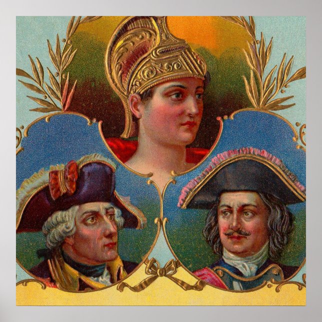 Poster César - Kaiser - Tsar boîte à cigares étiquette (Devant)