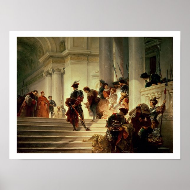 Poster Cesare Borgia leaving the Vatican (Devant)