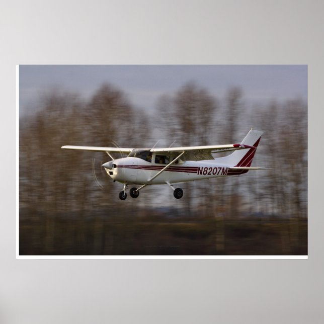 Poster Cessna 172 Courte finale (Devant)