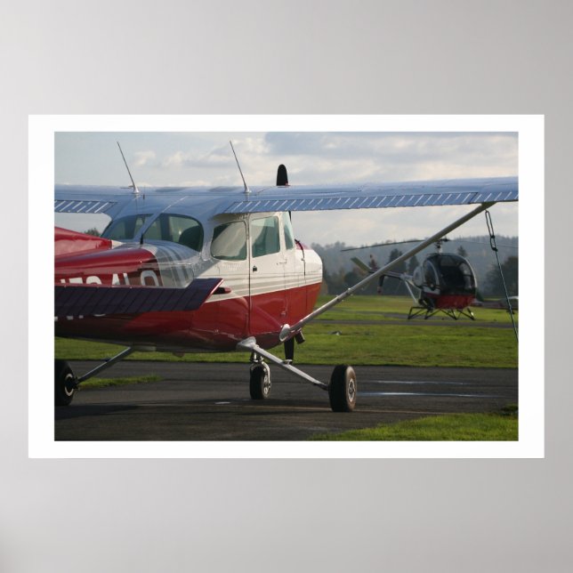 Poster Cessna 172 et Schweizer 300C (Devant)