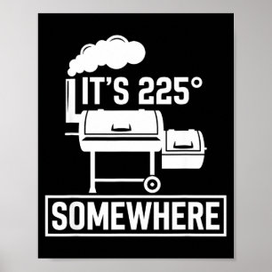 Poster C'est 225 quelque part drôle barbecue fumoir grill
