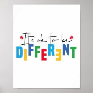 Poster C'est bien d'être une Sensibilisation sur l'autism