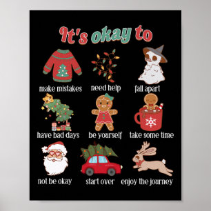 Poster C'est Bien Pour La Santé Mentale Noël Conseillère