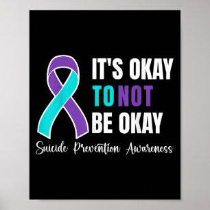 Poster C'Est Bon De Ne Pas Être D'Accord Suicide Préventi