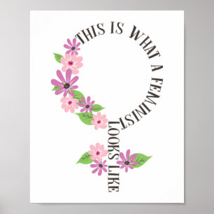 Poster C'Est Ce À Quoi Ressemble Une Feministe En Matière