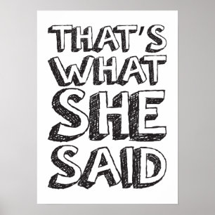 Poster C'est ce qu'elle a dit