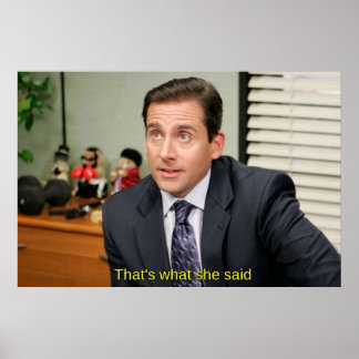 Poster C'est ce qu'elle a dit Michael Scott